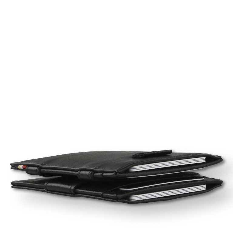 Geldbörse Cavare Magic Wallet Card Sleeve Vegan mit RFID-Schutz Black, Farbe: schwarz, Marke: Garzini, EAN: 0795152479285, Abmessungen in cm: 7.5x10.8x1, Bild 4 von 10