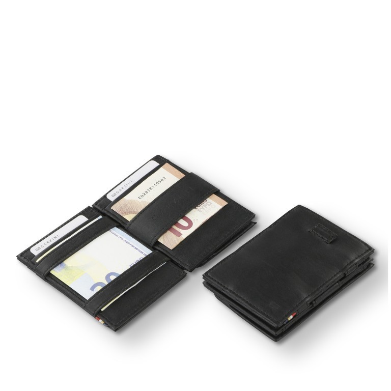 Geldbörse Cavare Magic Coin Wallet Card Sleeve Vegan mit RFID-Schutz Black, Farbe: schwarz, Marke: Garzini, EAN: 0795152479360, Abmessungen in cm: 7.5x10.8x1, Bild 9 von 9