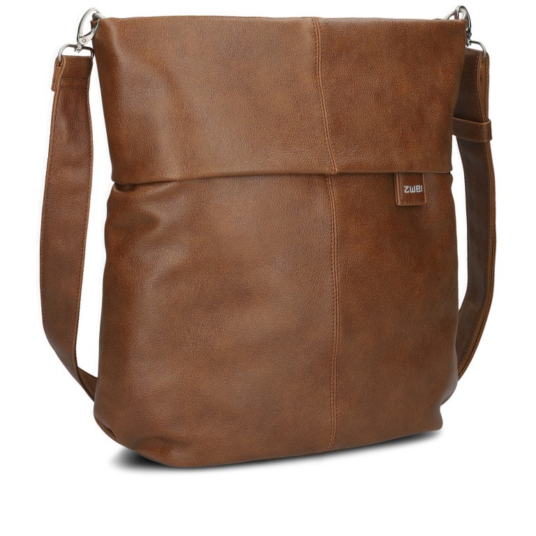 Umhängetasche Mademoiselle M140 Cognac, Farbe: cognac, Marke: Zwei, EAN: 4250257934191, Abmessungen in cm: 35x35x18, Bild 1 von 8