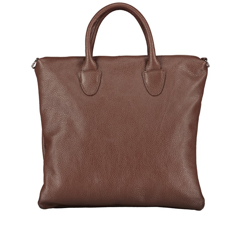 Handtasche mit zwei Schulterriemen Cioccolata, Farbe: braun, Marke: Hausfelder Manufaktur, EAN: 4065646019935, Abmessungen in cm: 35x32x1.5, Bild 3 von 7