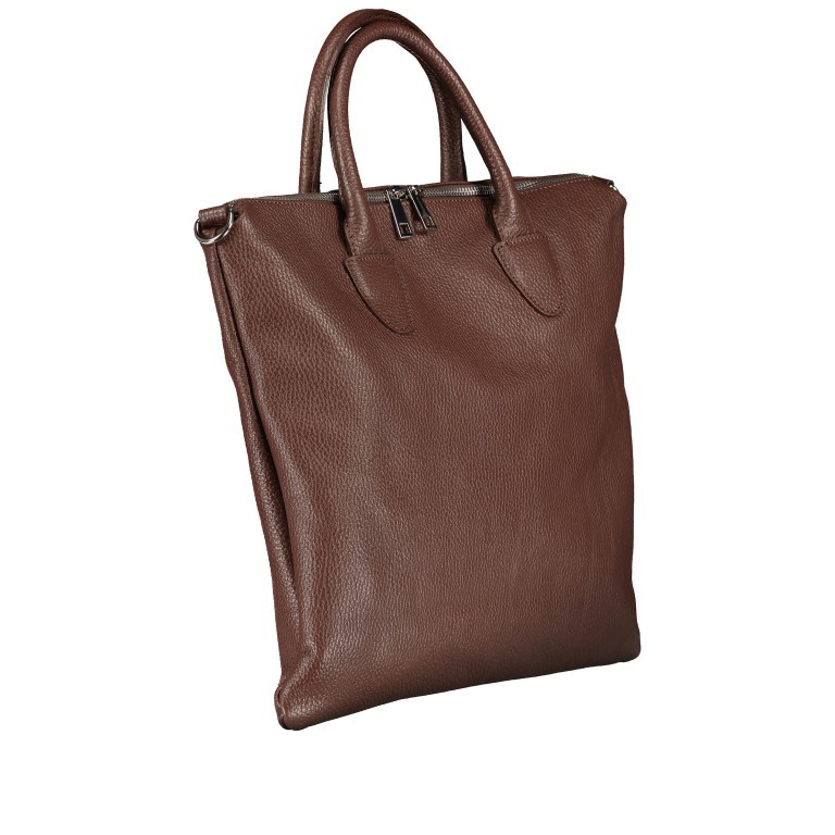 Handtasche mit zwei Schulterriemen Cioccolata, Farbe: braun, Marke: Hausfelder Manufaktur, EAN: 4065646019935, Abmessungen in cm: 35x32x1.5, Bild 2 von 7