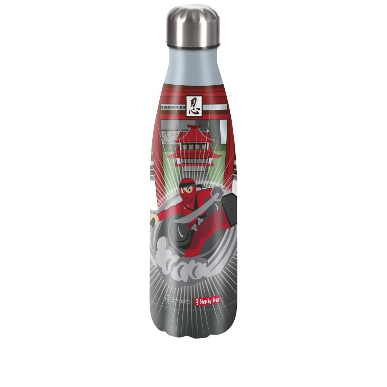 Trinkflasche Volumen 500 ml Ninja Yuma, Farbe: anthrazit, Marke: Step by Step, EAN: 4047443504814, Abmessungen in cm: 7.5x28x7.5, Bild 1 von 1