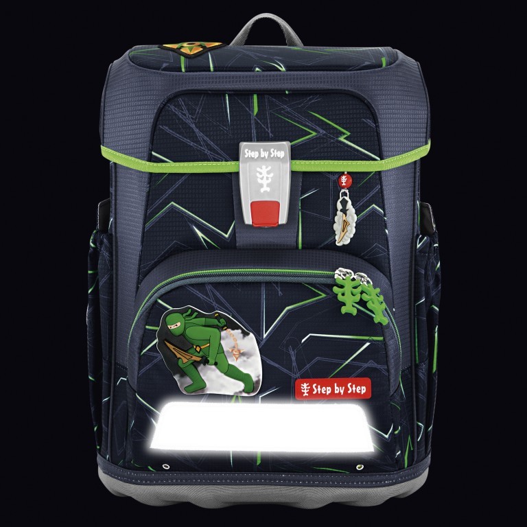 Schulranzen Cloud Set 5-teilig Ninja Kimo, Farbe: anthrazit, Marke: Step by Step, EAN: 4047443504029, Abmessungen in cm: 28x37.5x20, Bild 14 von 14