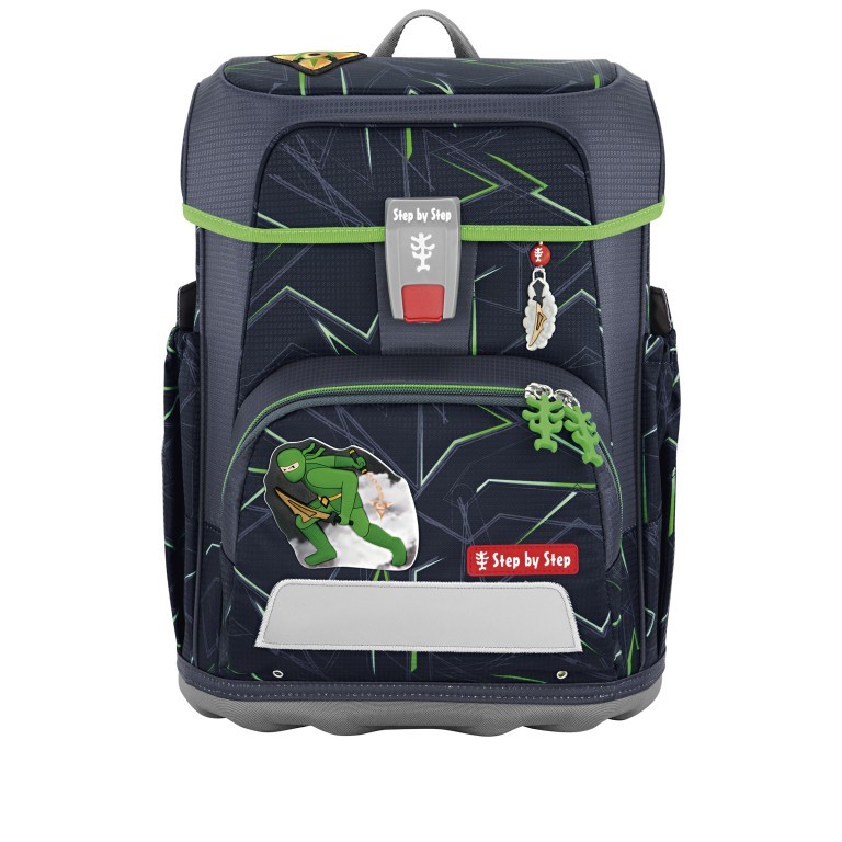 Schulranzen Cloud Set 5-teilig Ninja Kimo, Farbe: anthrazit, Marke: Step by Step, EAN: 4047443504029, Abmessungen in cm: 28x37.5x20, Bild 2 von 14