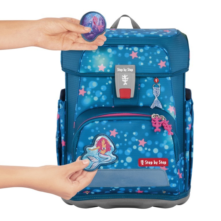 Schulranzen Cloud Set 5-teilig Mermaid Lola, Farbe: grün/oliv, Marke: Step by Step, EAN: 4047443503992, Abmessungen in cm: 28x37.5x20, Bild 3 von 14
