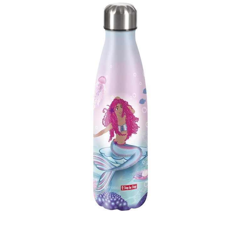 Trinkflasche Volumen 500 ml Mermaid Lola, Farbe: grün/oliv, Marke: Step by Step, EAN: 4047443505217, Abmessungen in cm: 7.5x28x7.5, Bild 1 von 1