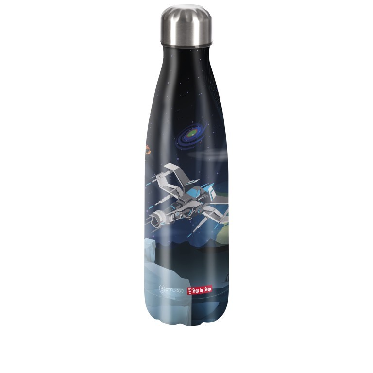 Trinkflasche Volumen 500 ml Starship Sirius, Farbe: blau/petrol, Marke: Step by Step, EAN: 4047443504821, Abmessungen in cm: 7.5x28x7.5, Bild 1 von 1