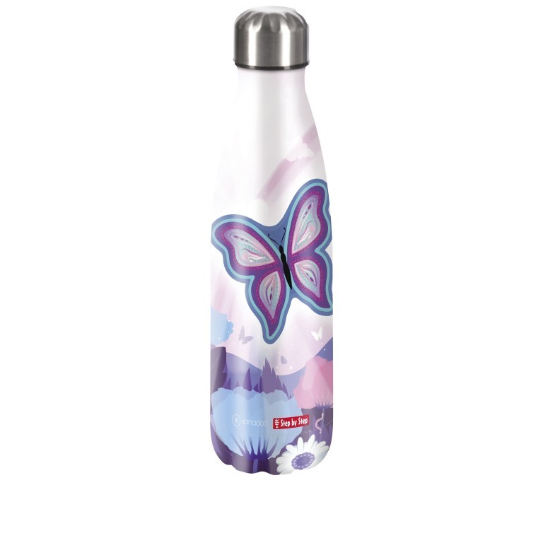 Trinkflasche Volumen 500 ml Butterfly Maja, Farbe: blau/petrol, Marke: Step by Step, EAN: 4047443504777, Abmessungen in cm: 7.5x28x7.5, Bild 1 von 1