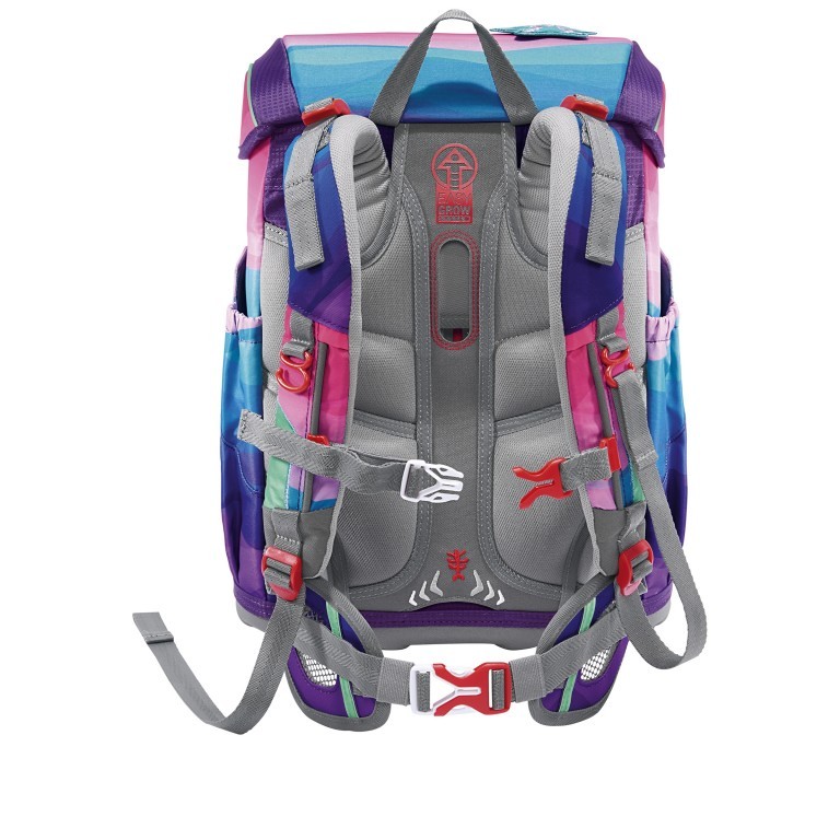 Schulranzen Cloud Ocean Limited Edition Set 5-teilig Dolphin Lana, Farbe: rot/weinrot, Marke: Step by Step, EAN: 4047443504166, Abmessungen in cm: 28x37.5x20, Bild 6 von 14