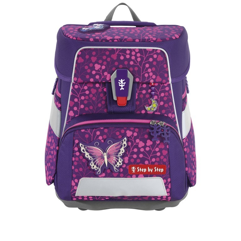 Schulranzen Space Shine Special Edition Set 5-teilig Butterfly Night Ina, Farbe: rosa/pink, Marke: Step by Step, EAN: 4047443504098, Abmessungen in cm: 38x37x20, Bild 2 von 15