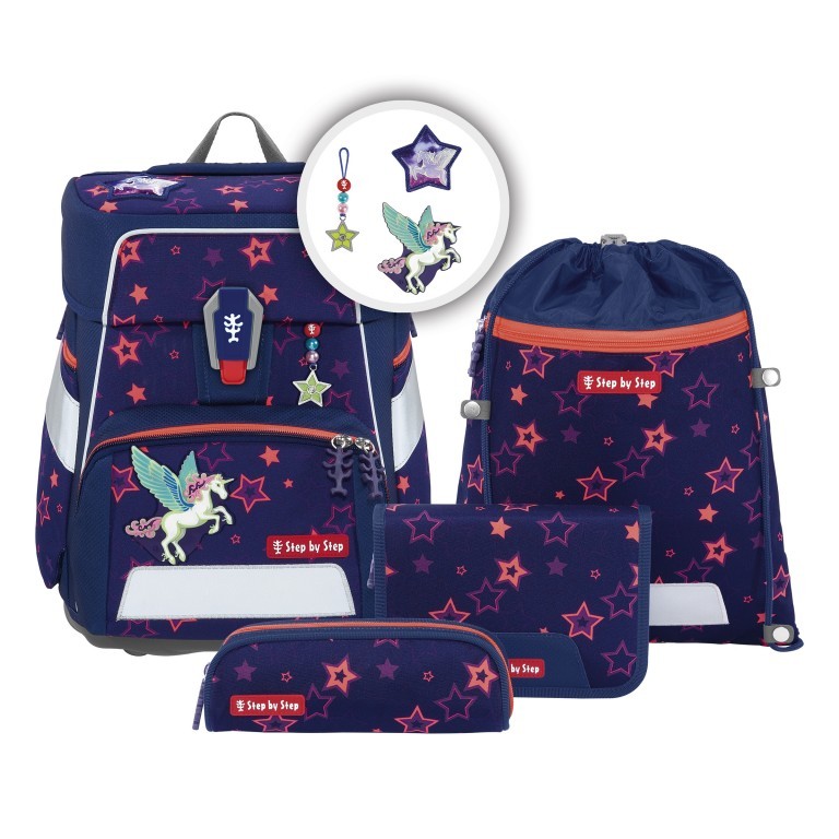 Schulranzen Space Shine Special Edition Set 5-teilig Pegasus Night Nuala, Farbe: flieder/lila, Marke: Step by Step, EAN: 4047443504128, Abmessungen in cm: 38x37x20, Bild 1 von 15