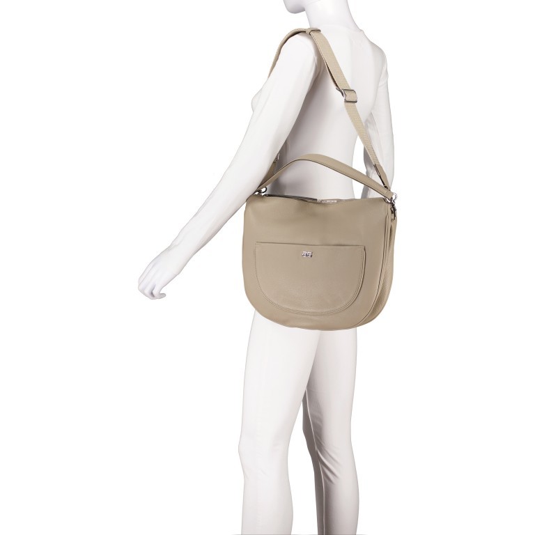 Beuteltasche Dalia Clara Big Siena, Farbe: taupe/khaki, Marke: Abro, EAN: 4067278263397, Abmessungen in cm: 26x21x8, Bild 6 von 8