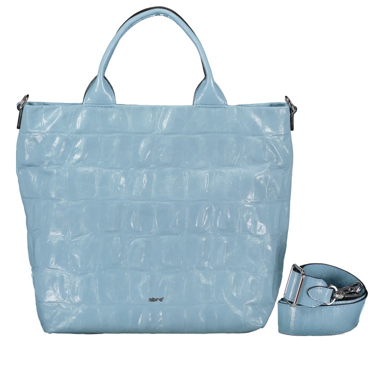 Handtasche Kroko Primitivo Kaia Medium Light Blue Fairy, Farbe: blau/petrol, Marke: Abro, EAN: 4067278248790, Abmessungen in cm: 27.5x27x16, Bild 1 von 7