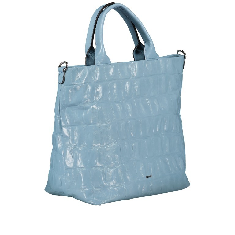 Handtasche Kroko Primitivo Kaia Medium Light Blue Fairy, Farbe: blau/petrol, Marke: Abro, EAN: 4067278248790, Abmessungen in cm: 27.5x27x16, Bild 2 von 7