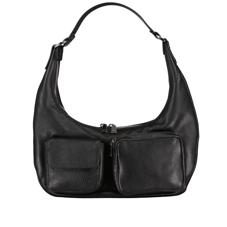 Beuteltasche Dalia Cargo Black Nickel, Farbe: schwarz, Marke: Abro, EAN: 4067278256047, Abmessungen in cm: 30x30x9, Bild 1 von 6
