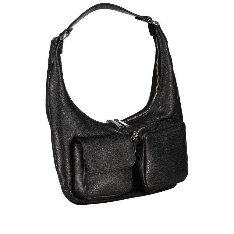 Beuteltasche Dalia Cargo Black Nickel, Farbe: schwarz, Marke: Abro, EAN: 4067278256047, Abmessungen in cm: 30x30x9, Bild 2 von 6