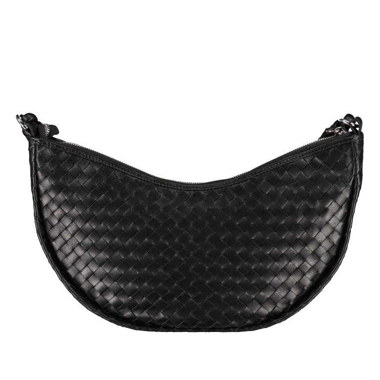 Beuteltasche Piuma Moon Black Nickel, Farbe: schwarz, Marke: Abro, EAN: 4067278399034, Abmessungen in cm: 33x20x7, Bild 3 von 8