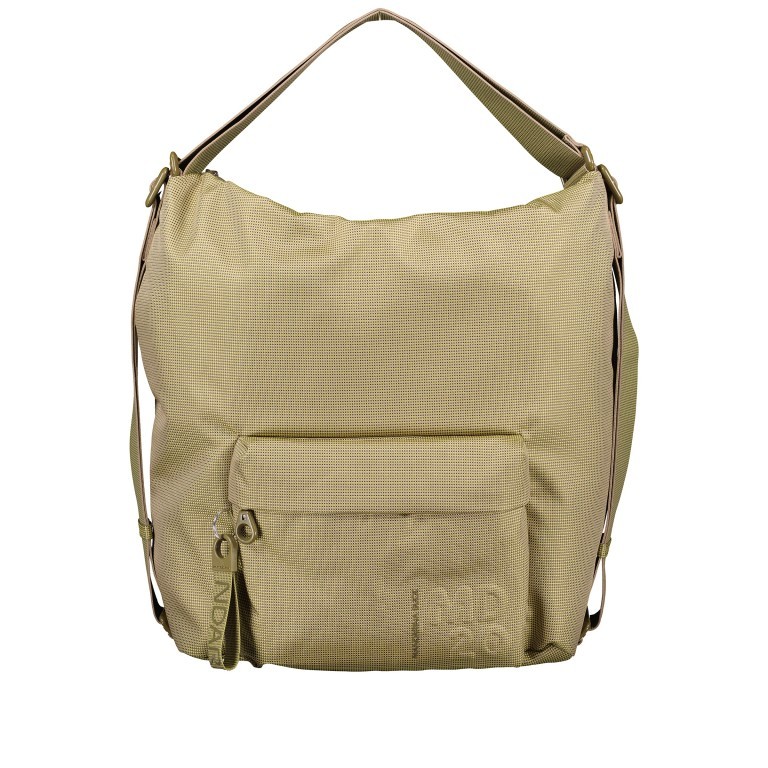 Rucksack MD20 QMT09 auch als Tasche tragbar Jade, Farbe: grün/oliv, Marke: Mandarina Duck, EAN: 8032803820747, Abmessungen in cm: 32x38x14, Bild 1 von 10