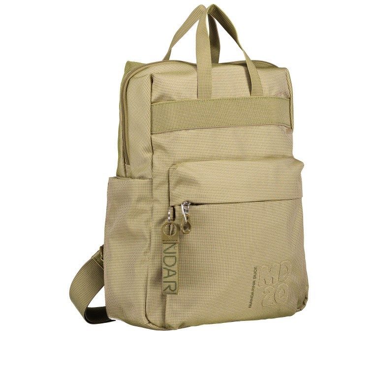 Rucksack MD20 QMT17 Jade, Farbe: grün/oliv, Marke: Mandarina Duck, EAN: 8032803820907, Abmessungen in cm: 26x37x12, Bild 2 von 8