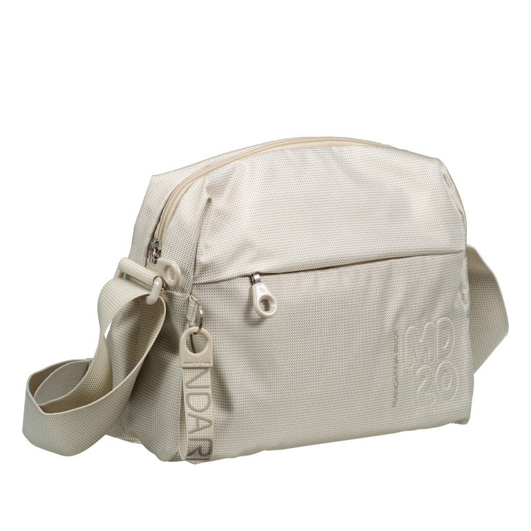 Umhängetasche MD20 QMTV8 Whitecap Gray, Farbe: weiß, Marke: Mandarina Duck, EAN: 8032803822673, Abmessungen in cm: 27.5x21x11, Bild 2 von 6