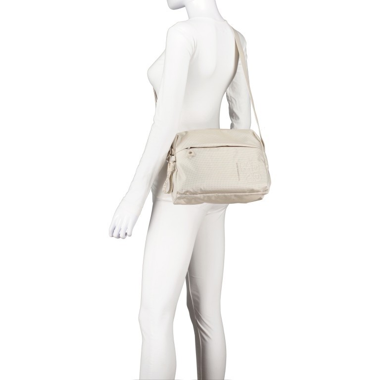 Umhängetasche MD20 QMTV8 Whitecap Gray, Farbe: weiß, Marke: Mandarina Duck, EAN: 8032803822673, Abmessungen in cm: 27.5x21x11, Bild 5 von 5