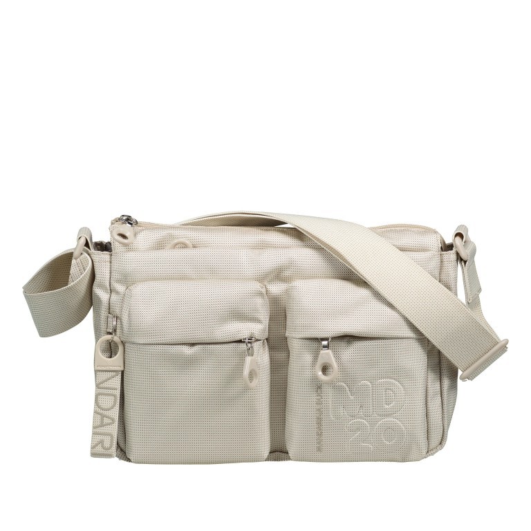 Umhängetasche MD20 QMTX5 Whitecap Gray, Farbe: weiß, Marke: Mandarina Duck, EAN: 8032803822758, Abmessungen in cm: 28x19x11, Bild 1 von 6