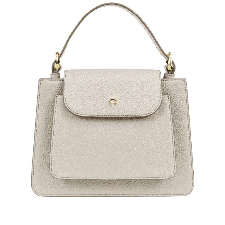 Handtasche Delia S Pearl White, Farbe: beige, Marke: AIGNER, EAN: 4055539546051, Abmessungen in cm: 23x20x8, Bild 1 von 5