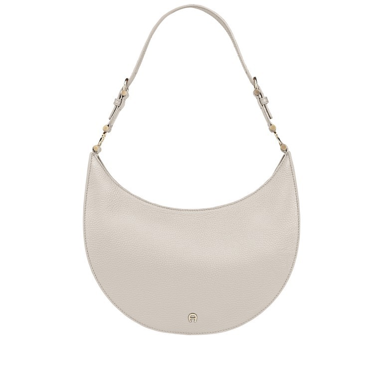 Beuteltasche Delia M Pearl White, Farbe: beige, Marke: AIGNER, EAN: 4055539547621, Abmessungen in cm: 29x24x7, Bild 1 von 5