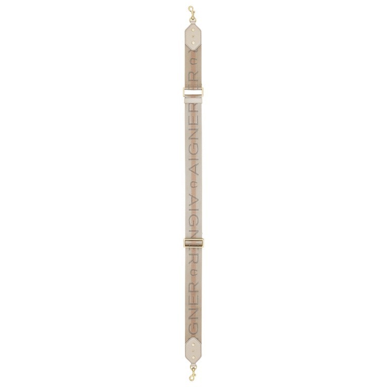 Schulterriemen Logo Pearl White, Farbe: beige, Marke: AIGNER, EAN: 4055539552786, Bild 2 von 2