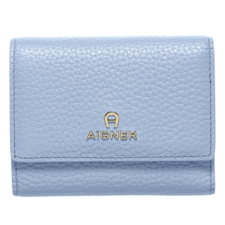 Geldbörse Ivy 151-091 Glaze Blue, Farbe: blau/petrol, Marke: AIGNER, EAN: 4055539549816, Abmessungen in cm: 10x8.5x3, Bild 1 von 2
