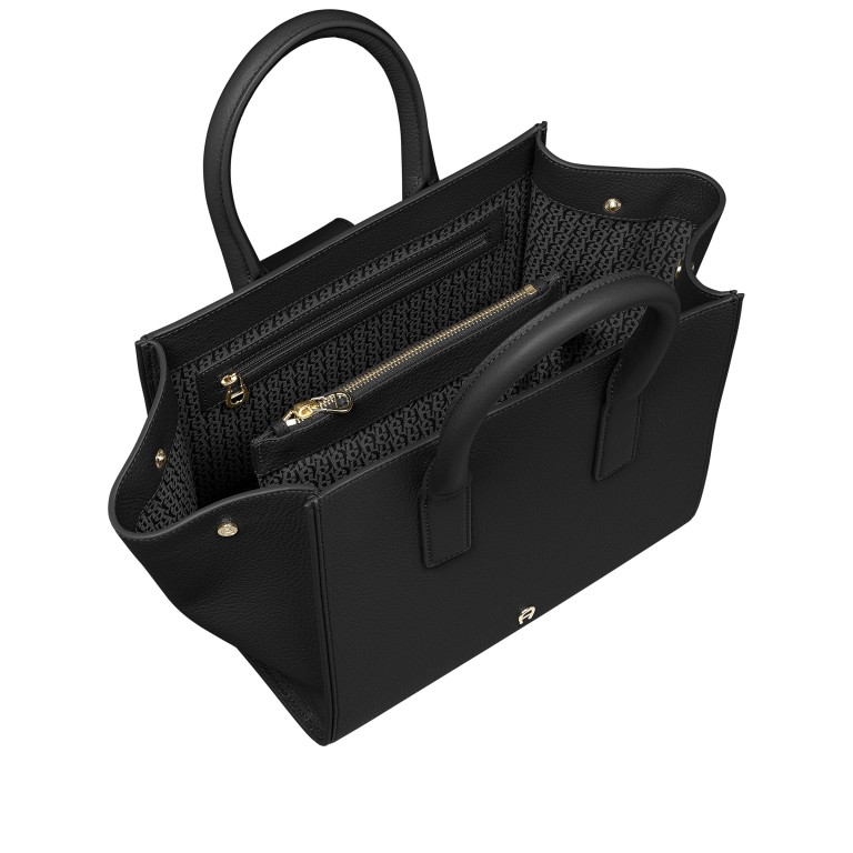 Handtasche Selena M Black, Farbe: schwarz, Marke: AIGNER, EAN: 4055539546464, Abmessungen in cm: 42x23x15.5, Bild 6 von 6