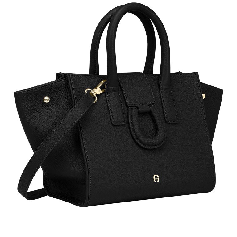 Handtasche Selena M Black, Farbe: schwarz, Marke: AIGNER, EAN: 4055539546464, Abmessungen in cm: 42x23x15.5, Bild 2 von 3