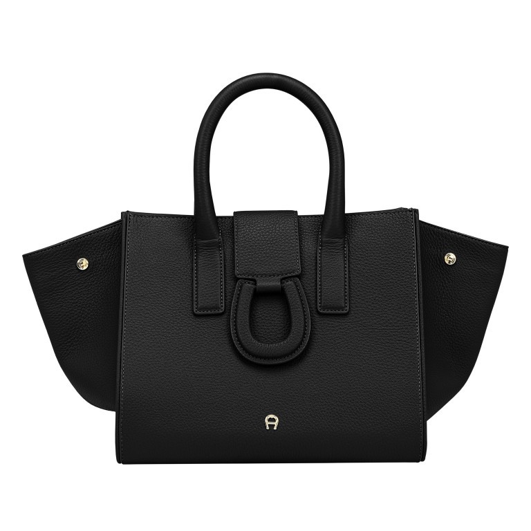 Handtasche Selena M Black, Farbe: schwarz, Marke: AIGNER, EAN: 4055539546464, Abmessungen in cm: 42x23x15.5, Bild 1 von 6