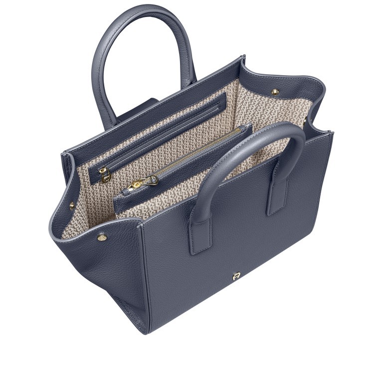 Handtasche Selena M Washed Blue, Farbe: blau/petrol, Marke: AIGNER, EAN: 4055539546471, Abmessungen in cm: 42x23x15.5, Bild 6 von 6