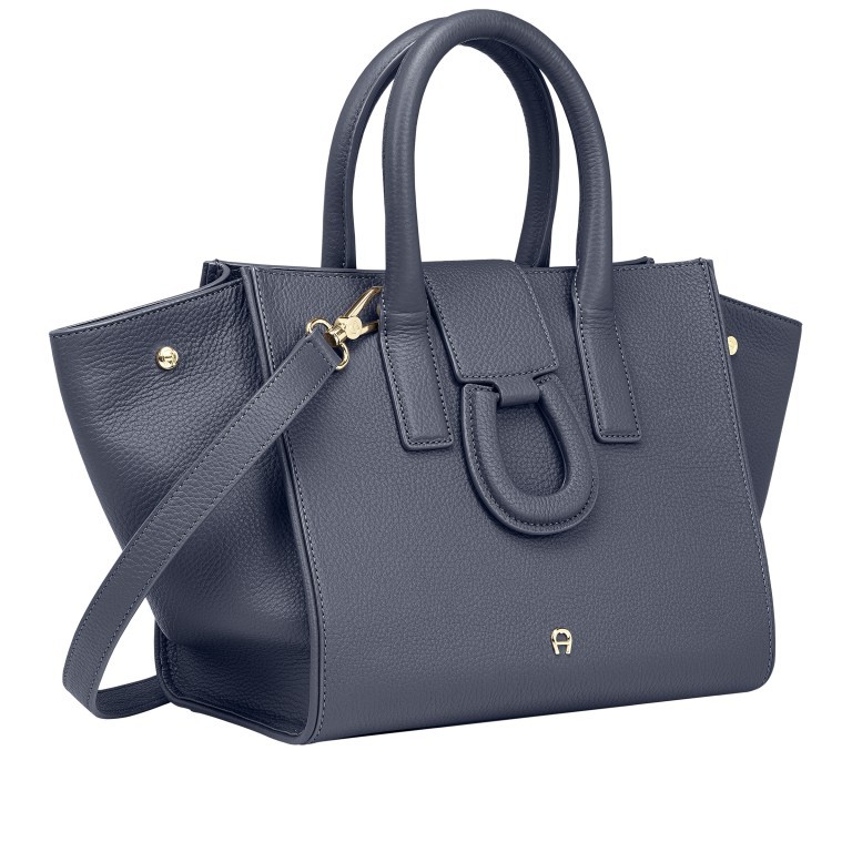 Handtasche Selena M Washed Blue, Farbe: blau/petrol, Marke: AIGNER, EAN: 4055539546471, Abmessungen in cm: 42x23x15.5, Bild 2 von 6