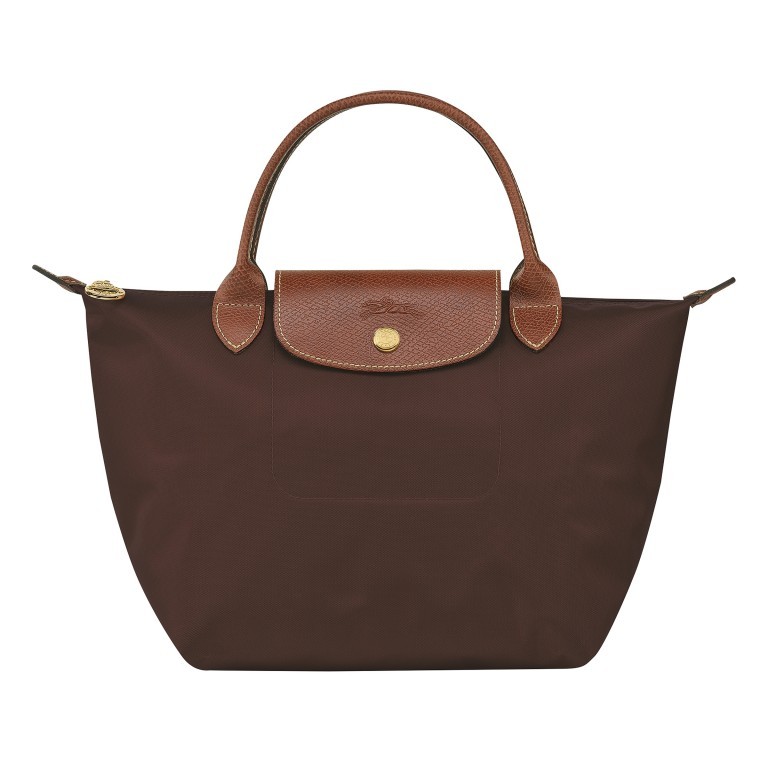 Handtasche Le Pliage Handtasche S Ebony, Farbe: braun, Marke: Longchamp, EAN: 3597922436965, Abmessungen in cm: 23x22x14, Bild 1 von 5