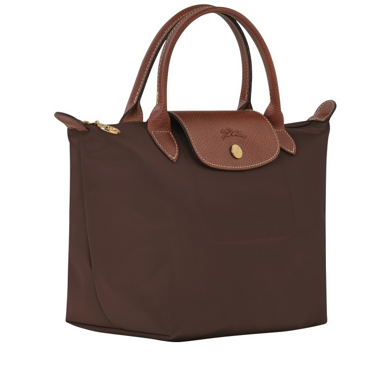 Handtasche Le Pliage Handtasche S Ebony, Farbe: braun, Marke: Longchamp, EAN: 3597922436965, Abmessungen in cm: 23x22x14, Bild 2 von 5