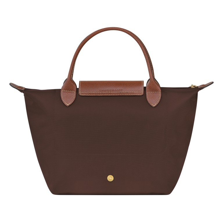 Handtasche Le Pliage Handtasche S Ebony, Farbe: braun, Marke: Longchamp, EAN: 3597922436965, Abmessungen in cm: 23x22x14, Bild 3 von 5