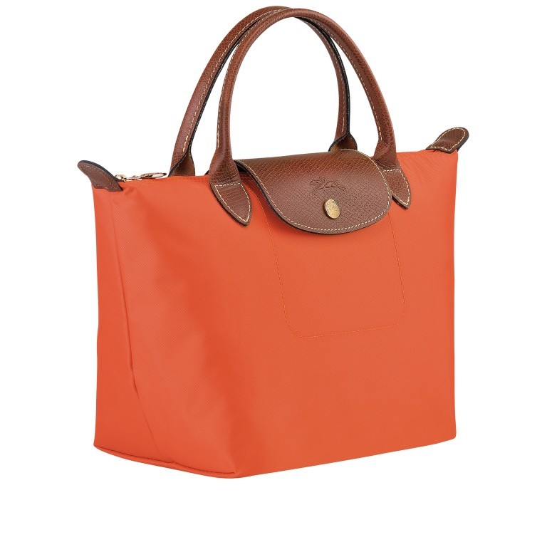 Handtasche Le Pliage Handtasche S Orange, Farbe: orange, Marke: Longchamp, EAN: 3597922437016, Abmessungen in cm: 23x22x14, Bild 2 von 5