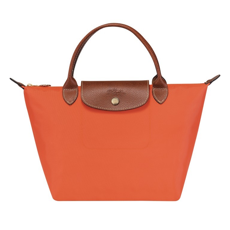 Handtasche Le Pliage Handtasche S Orange, Farbe: orange, Marke: Longchamp, EAN: 3597922437016, Abmessungen in cm: 23x22x14, Bild 1 von 5