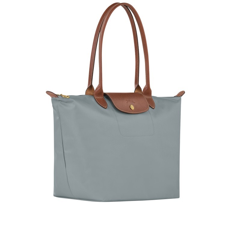 Shopper Le Pliage Shopper L Steel, Farbe: grau, Marke: Longchamp, EAN: 3597922437351, Abmessungen in cm: 31x30x19, Bild 2 von 5