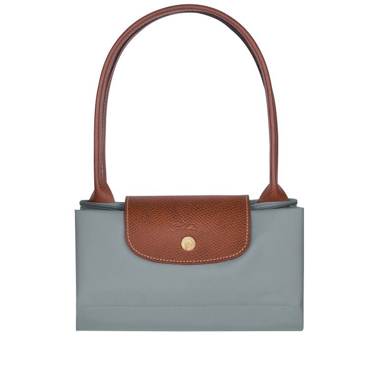 Shopper Le Pliage Shopper S Steel, Farbe: grau, Marke: Longchamp, EAN: 3597922436712, Abmessungen in cm: 28x25x14, Bild 5 von 5