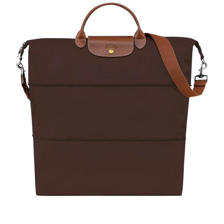 Reisetasche Le Pliage erweiterbar Ebony, Farbe: braun, Marke: Longchamp, EAN: 3597922443932, Abmessungen in cm: 62x25x22.5, Bild 1 von 7