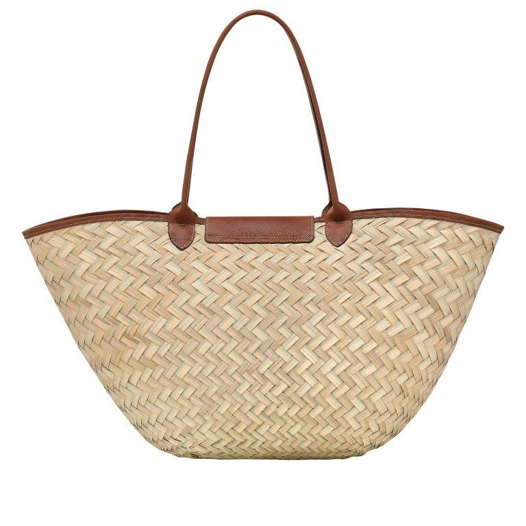 Korbtasche Le Panier Pliage Brown, Farbe: braun, Marke: Longchamp, EAN: 3597922494286, Abmessungen in cm: 51.5x34.5x25, Bild 3 von 3