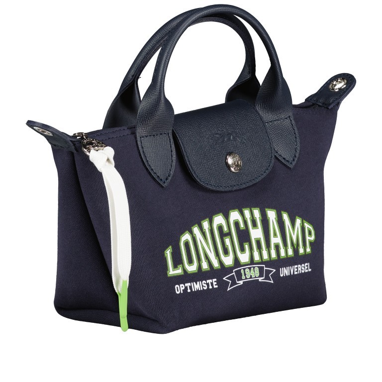 Handtasche Le Pliage Université XS Navy, Farbe: blau/petrol, Marke: Longchamp, EAN: 3597922478477, Abmessungen in cm: 17x14x10, Bild 2 von 7