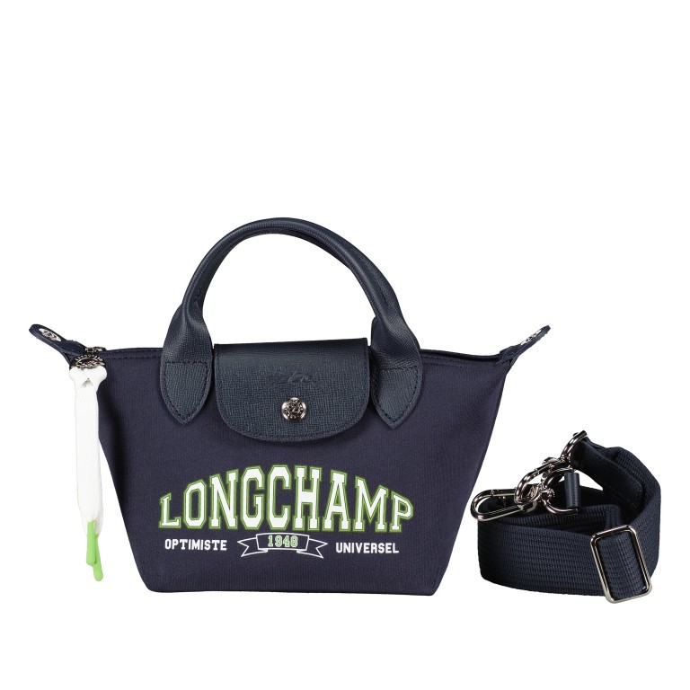 Handtasche Le Pliage Université XS Navy, Farbe: blau/petrol, Marke: Longchamp, EAN: 3597922478477, Abmessungen in cm: 17x14x10, Bild 1 von 7