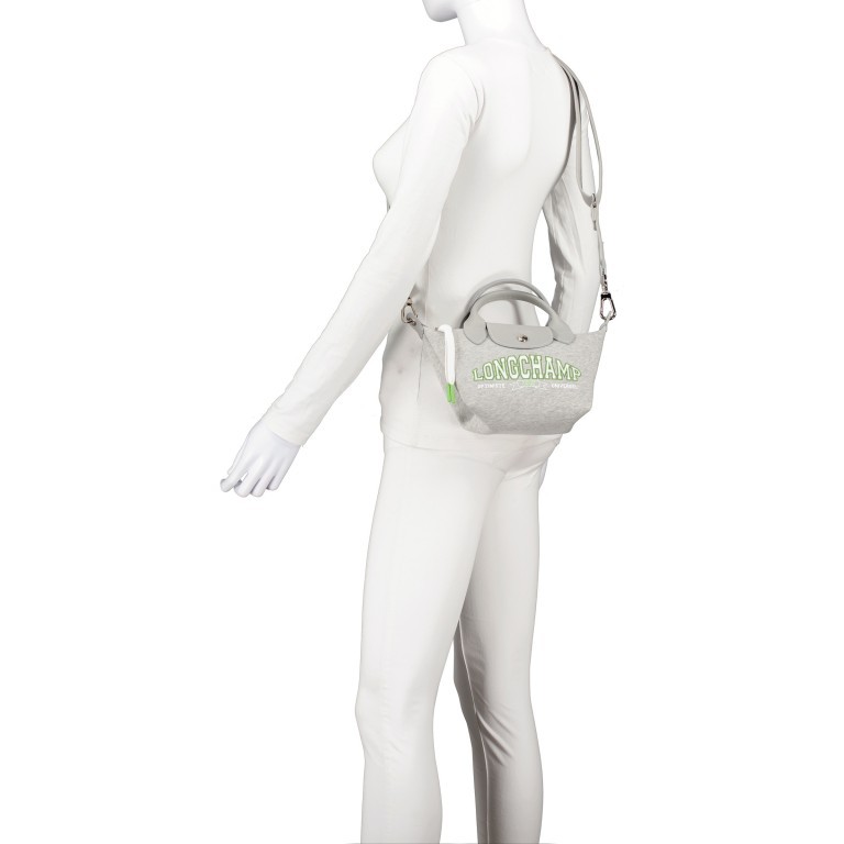 Handtasche Le Pliage Université XS Grey, Farbe: grau, Marke: Longchamp, EAN: 3597922478484, Abmessungen in cm: 17x14x10, Bild 6 von 7