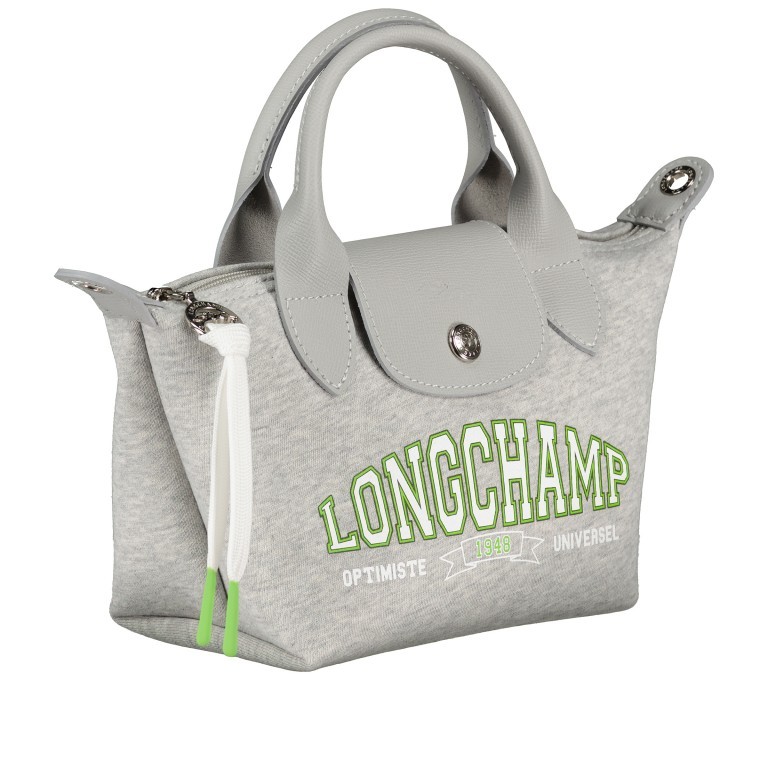 Handtasche Le Pliage Université XS Grey, Farbe: grau, Marke: Longchamp, EAN: 3597922478484, Abmessungen in cm: 17x14x10, Bild 2 von 7