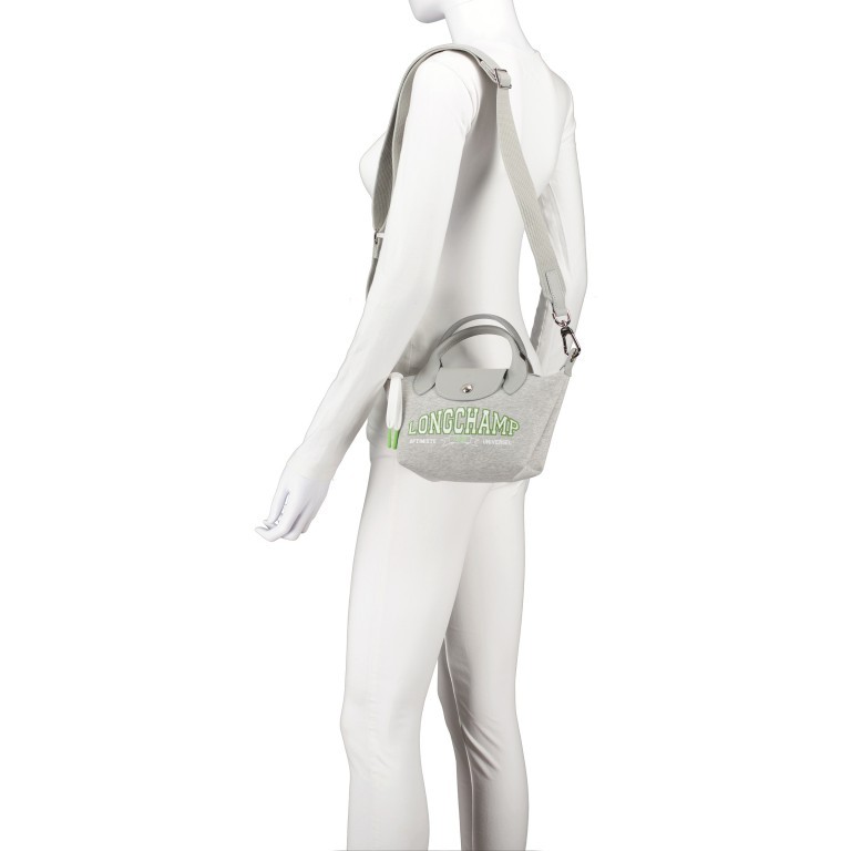 Handtasche Le Pliage Université XS Grey, Farbe: grau, Marke: Longchamp, EAN: 3597922478484, Abmessungen in cm: 17x14x10, Bild 5 von 7