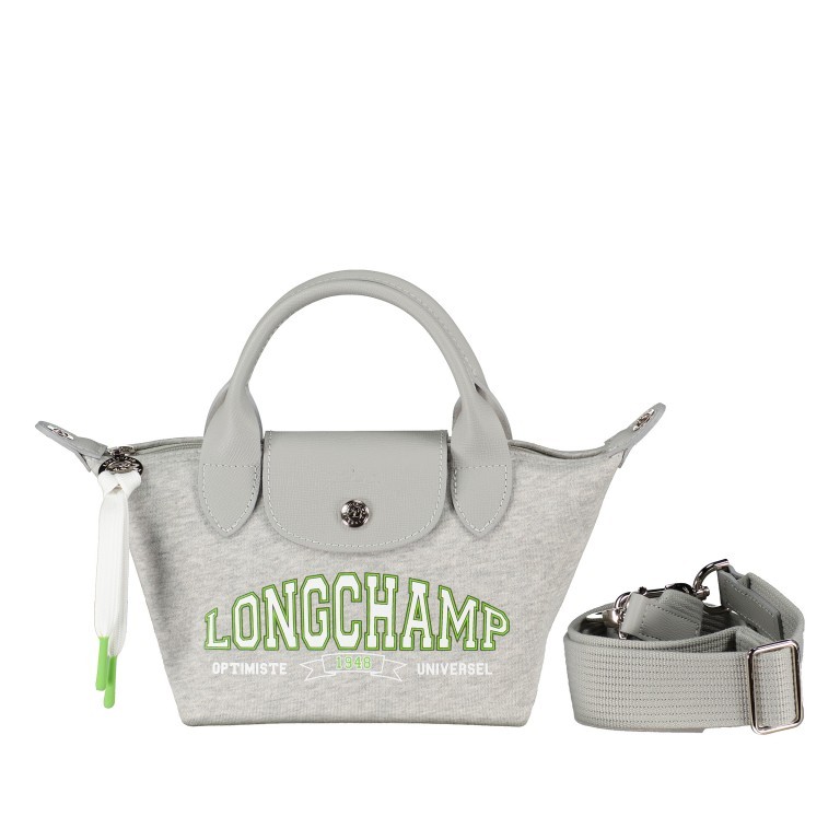 Handtasche Le Pliage Université XS Grey, Farbe: grau, Marke: Longchamp, EAN: 3597922478484, Abmessungen in cm: 17x14x10, Bild 1 von 7